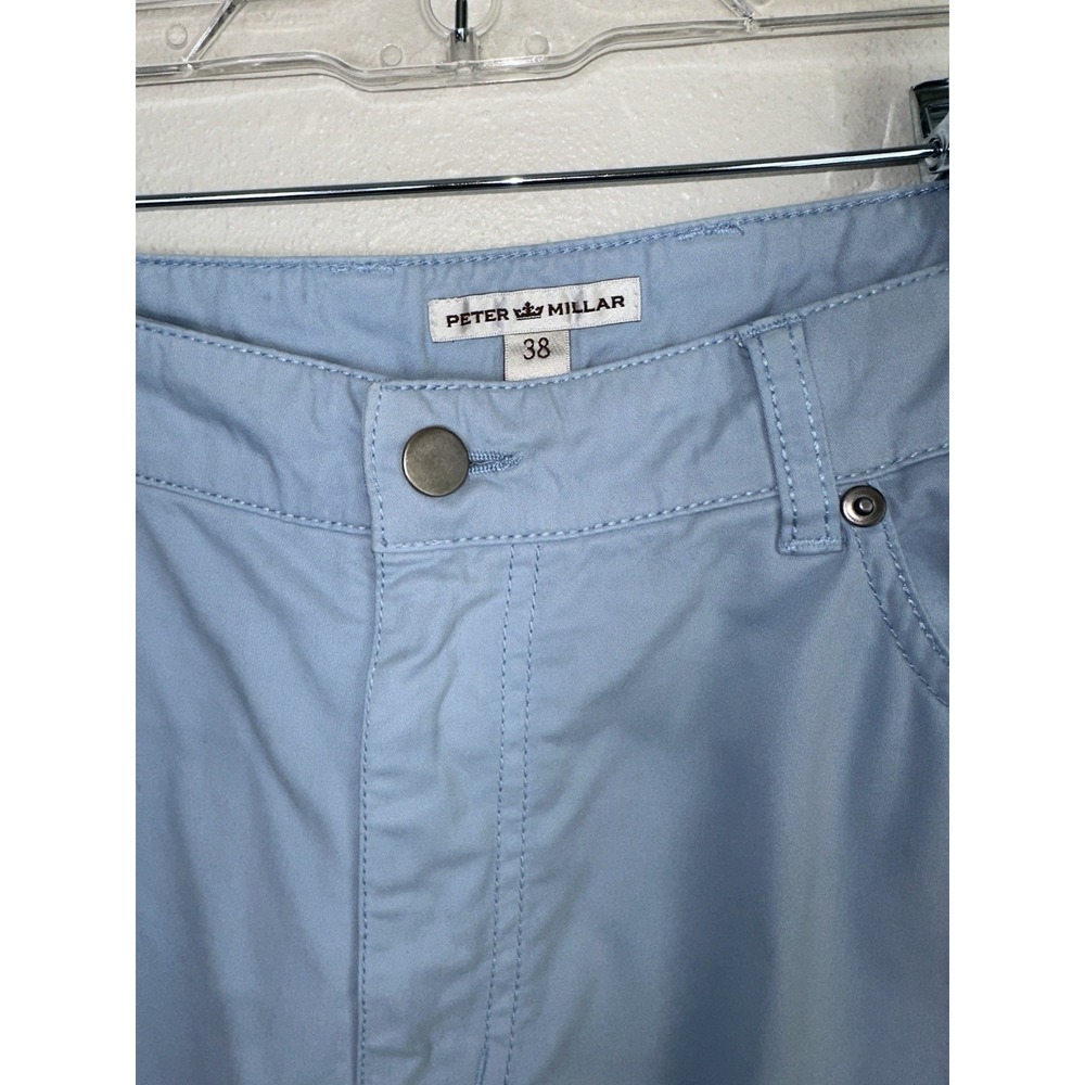 Peter Millar Sateen Stretch 5 Pocket Pant 38x31 Crown Sport Golf Travel Office